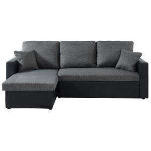 Canape D Angle Convertible Clark 3 Places Taupe Achat Vente