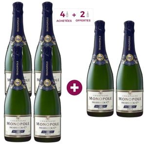 CHAMPAGNE 4 achetées + 2 offertes - Champagne Heidsieck Monopole Premier Cru