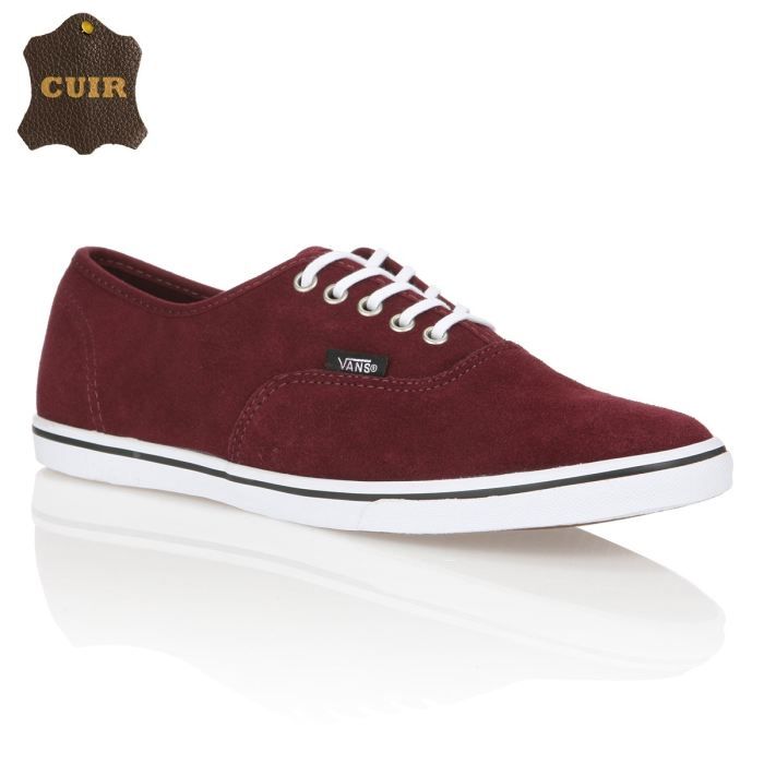 vans authentic lo pro rouge