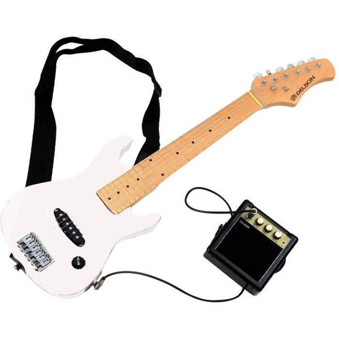 DELSON Pack guitare électrique enfant Starsinger blanc - Cdiscount  Instruments de musique
