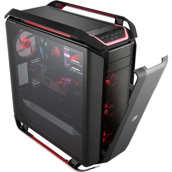 COOLER MASTER LTD BOITIER PC Cosmos C700P Black Edition - Noir / Rouge - Verre trempé - Format ATX (