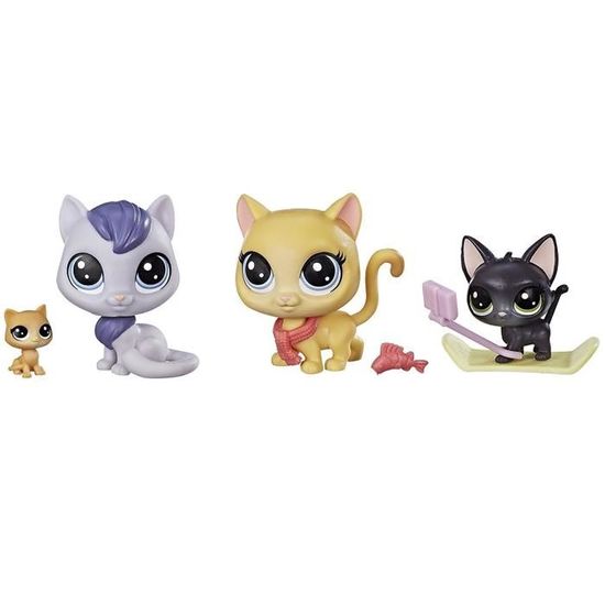 Littlest Petshop Famille Chats Au Ski Mini Figurine A Collectionner Cdiscount Jeux Jouets
