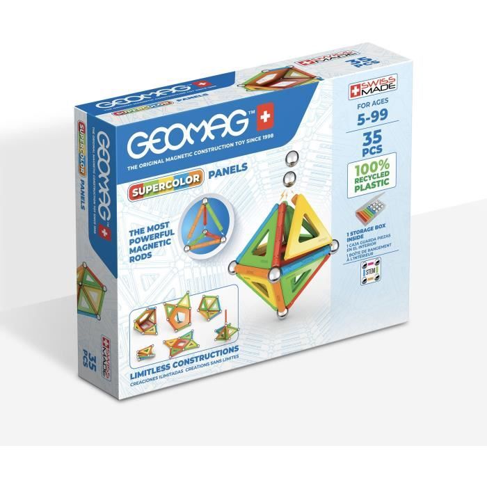Geomag Supercolor Blocs de Constructions Magnétiques 35 pièces - vue 5