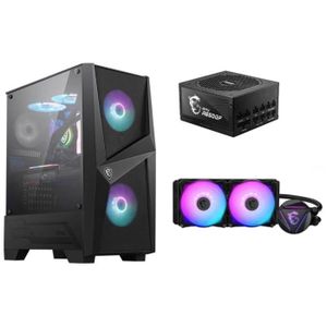 BOITIER PC  PACK MSI BOITIER PC MAG FORGE 100R - Noir - Verre 