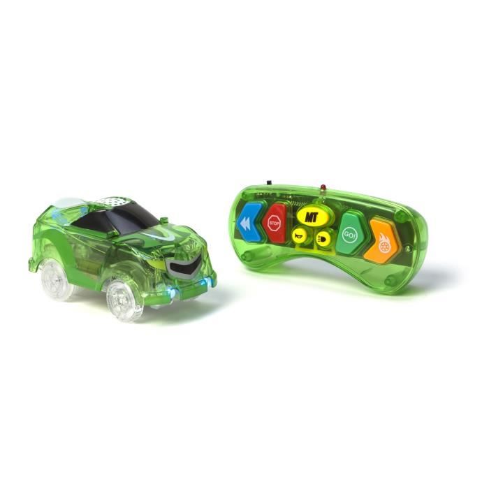 MAGIC TRACKS RC Voiture de course lumineuse et radiocomandée - Vert -  Cdiscount Jeux - Jouets