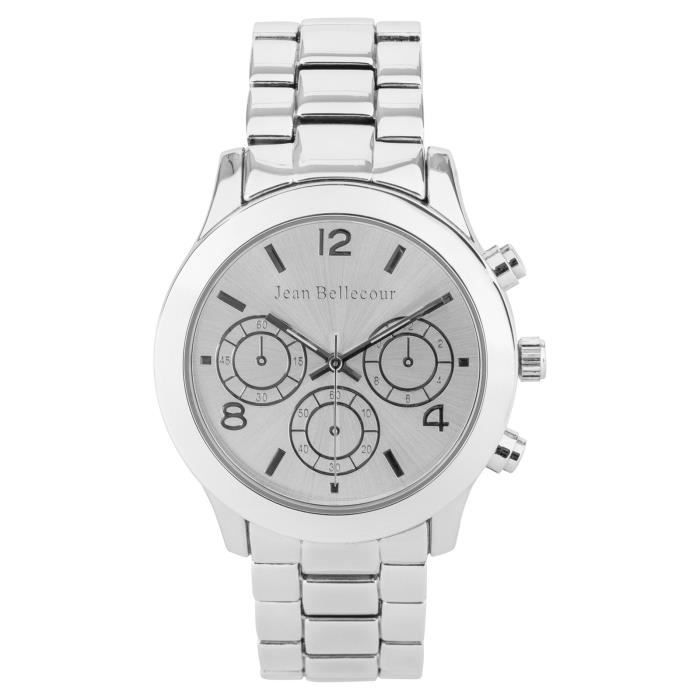 JEAN BELLECOUR Montre Quartz REDS11 Femme argenté, Tendance - Achat/vente  montre - Cdiscount