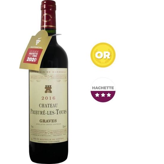 Château Prieuré Les Tours 2016 Graves - Vin rouge de Château Prieuré Les Tours 2016 Graves - Vin rouge de