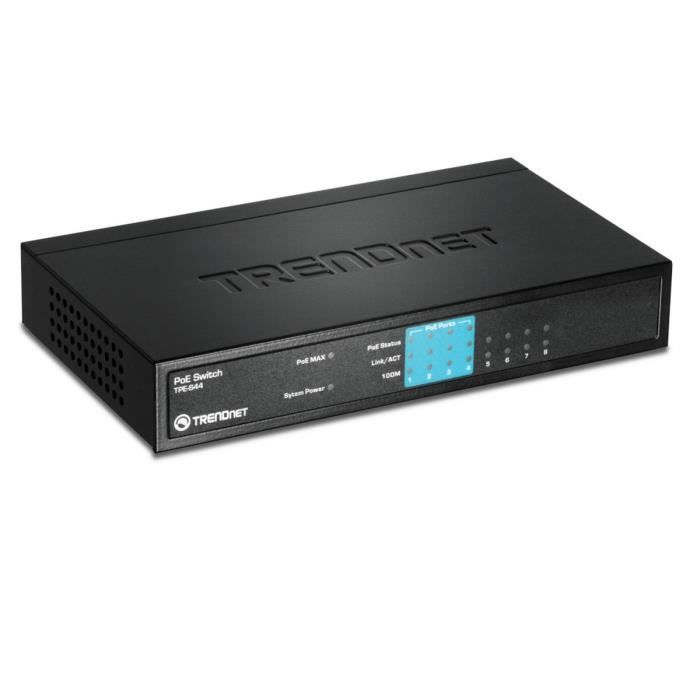 TRENDnet TPE-S44 - Switch 8 ports Ethernet 4+4 PoE