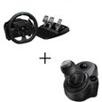 Pack Logitech Volant de course G923 - Compatible PS5, PS4 et PC + Levier de vitesse Driving Force Shifter-0
