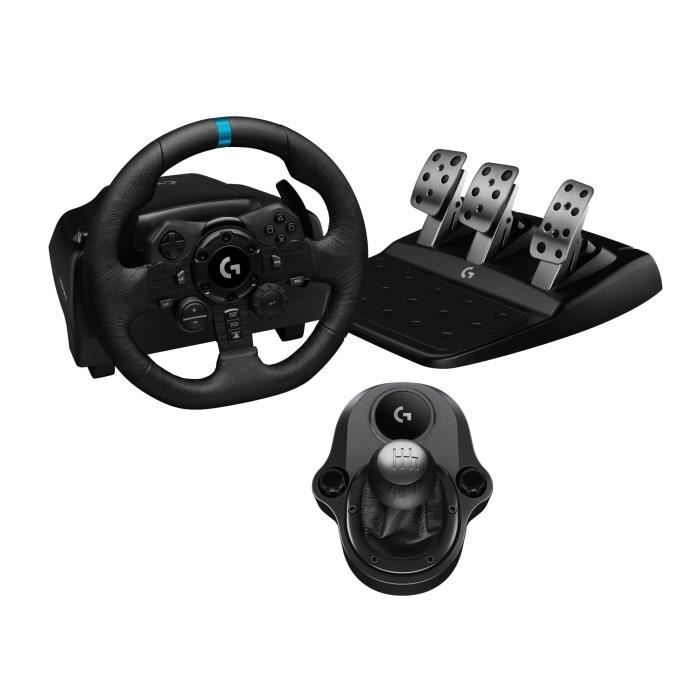 Pack LOGITECH G Volant G923 Compatible PS5 PS4 et PC + Shifter