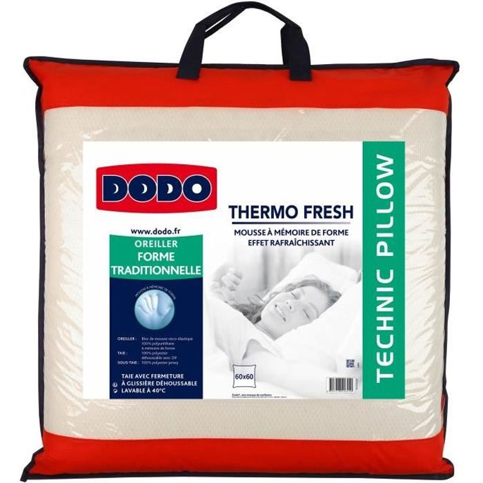 DODO Oreiller THERMOFRESH 60x60cm