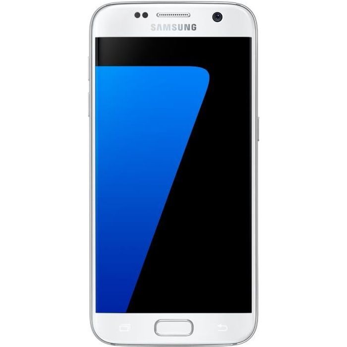 Vente T&eacute;l&eacute;phone portable Samsung Galaxy S7 32 go Blanc pas cher