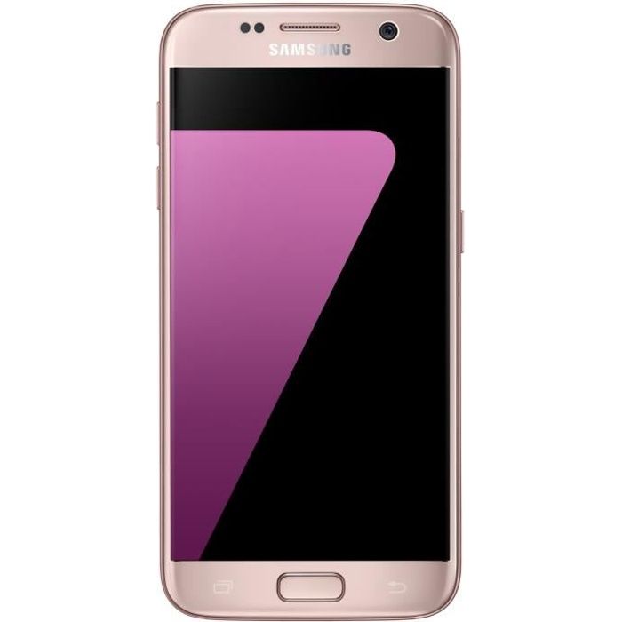 Vente T&eacute;l&eacute;phone portable Samsung Galaxy S7 32 go Rose pas cher