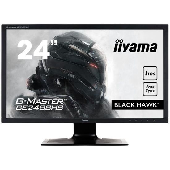 iiYama GE2488HS - Ecran Gamer G-Master 24" Full HD - Dalle TN - 1 ms - HDMI / DVI / VGA