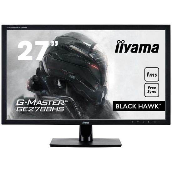 iiYama Ecran Gamer G-Master Black Hawk GE2788HS-B2 27" FULL HD 1920 x 1080 Dalle TN LED