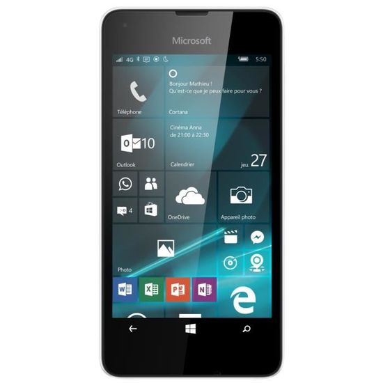 Lumia 550 Blanc