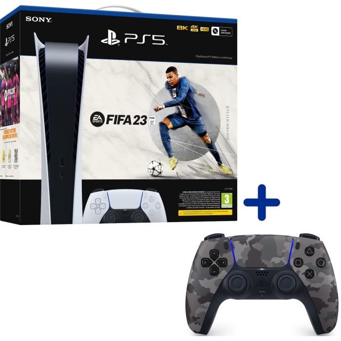Pack PS5 Digital Console PS5 Digitale + Fifa 23 + DualSense