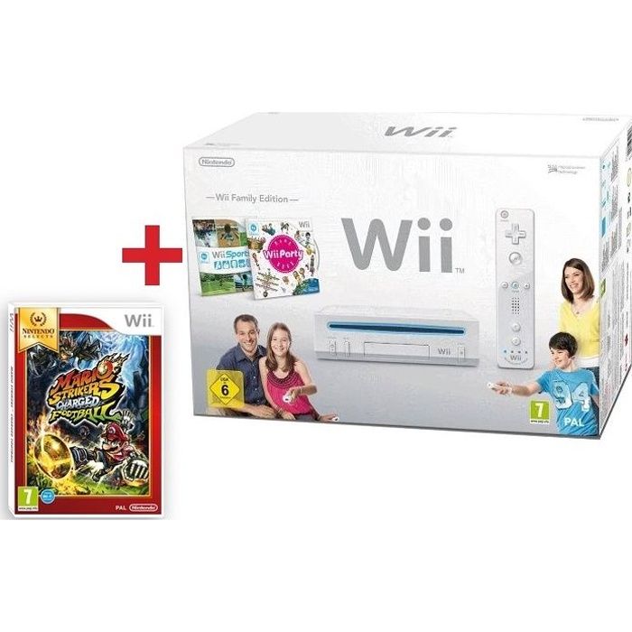 PACK Wii FAMILY EDITION + MARIO STRIKERS CHARGED  - Nintendo reconditionné disponible sur Cdiscount Seconde Vie