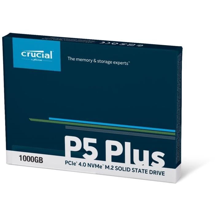 CRUCIAL - SSD Interne - P5 Plus - 1To - M.2 Nvme (CT1000P5PSSD8) -  Cdiscount Informatique