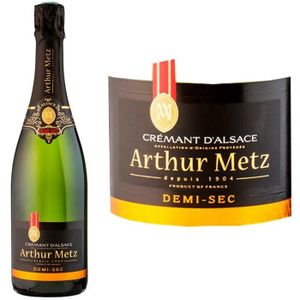 VIN BLANC Arthur Metz demi-sec  - Crémant d'Alsace