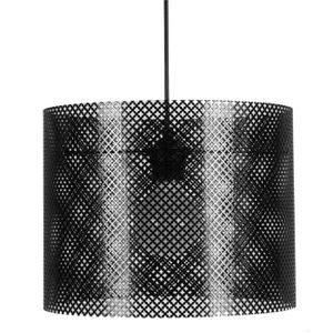 LUSTRE ET SUSPENSION TOSEL Suspension 1 lumière - luminaire intérieur - acier noir - Style industriel - H80cm L30cm P30cm