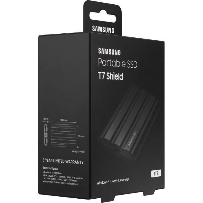 Dur Étui de Voyage Rigide Housse Cas pour Samsung T7 - T7 Touch Disque SSD  Externe Portable (boîte Seule)(pour T7 - T7 Touch, A591 - Cdiscount  Informatique