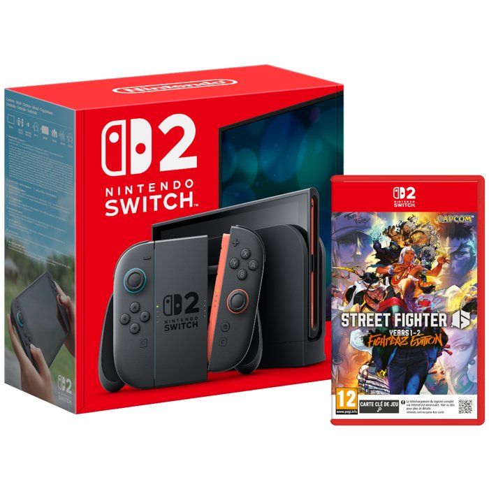 Pack Nintendo : Console Nintendo Switch 2 + Street Fighter 6 Years 1-2 Fighter Edition