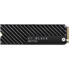 WESTERN DIGITAL WD Black™- Disque SSD Interne - SN750 - 500Go - M.2 NVMe (WDS500G3XHC-00SJG0) avec dissipateur thermique