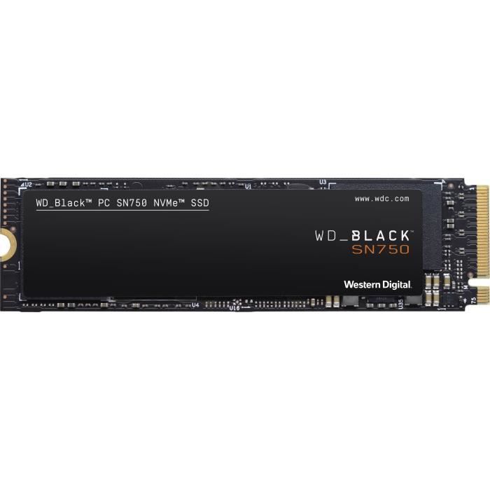 WD Black™- Disque SSD Interne - SN750 - 1To - M.2 NVMe (WDS100T3X0C-00SJG0)  - Cdiscount Informatique