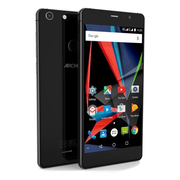 Vente Téléphone portable Archos 55 Diamond Selfie Lite Noir Full HD pas cher Vente Téléphone portable Archos 55 Diamond Selfie Lite Noir Full HD pas cher