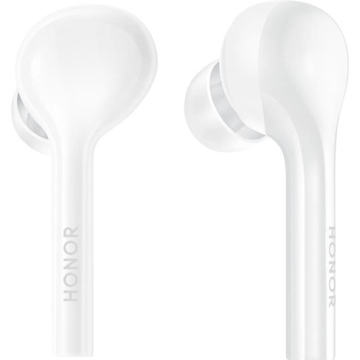 HONOR FLYPODS Lite Blanc : Ecouteurs Bluetooth AM-H1C Autonomie de 3h 10h dautonomie avec le boîtier de charge