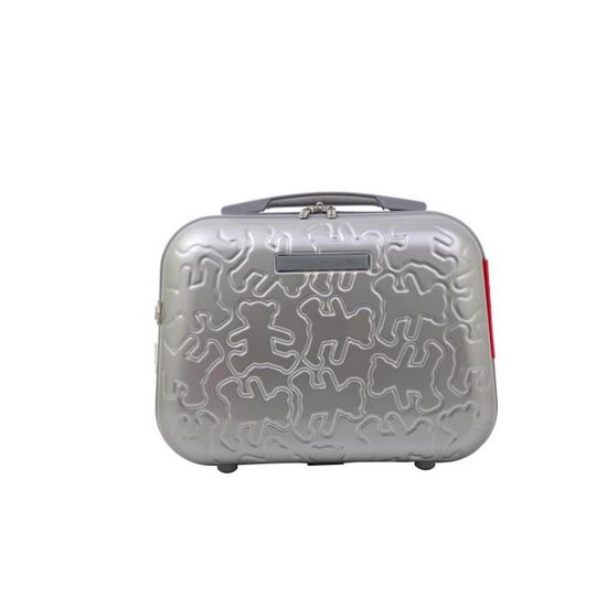 LULU CASTAGNETTE Vanity Rigide ABS Polycarbonate 35 cm OXF Silver Silver Cdiscount Bagagerie Maroquinerie