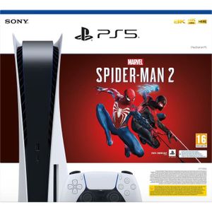 CONSOLE PLAYSTATION 5 Console PlayStation 5 - Édition Standard + Marvel's Spider-Man 2 (code dans la boîte)