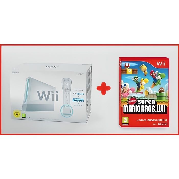 CONSOLE WII BLANCHE (CONSOLE Wii PACK SPORTS + le