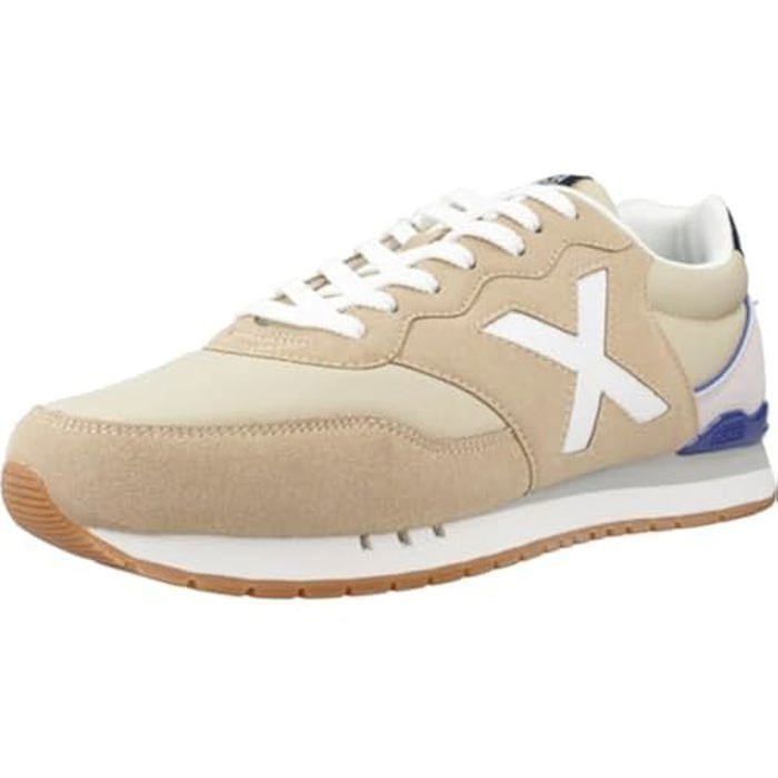 Munich Basket Munich Mixte Dash - MUNICH - Beige - Lacets - Adulte - Plat - Synthétique