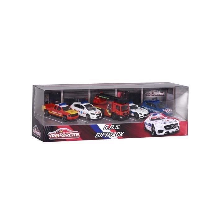 Smoby Majorette 212053167SMO Premium SOS Giftpack - Metal Miniature Cars - Set of 5 Emergency Vehicles