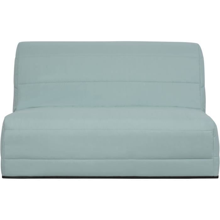 Banquette BZ 2 places - Vert Menthe - MELISSA - Matelas 13cm - Tissu - Contemporain - Design