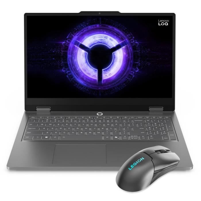 PC Portable Gamer LENOVO LOQ Essential 15IRX11 Sans Windows 156 FHD 144hz Core i5 13450HX RTX4050 RAM SSD - vue 6