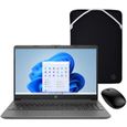 PC Portable HP 15-dw1075nf - 15,6" FHD - Intel Core i3-10110U - 8 Go - 512Go SSD - W11 + Souris HP 240 + Housse de protection 15,6"-0