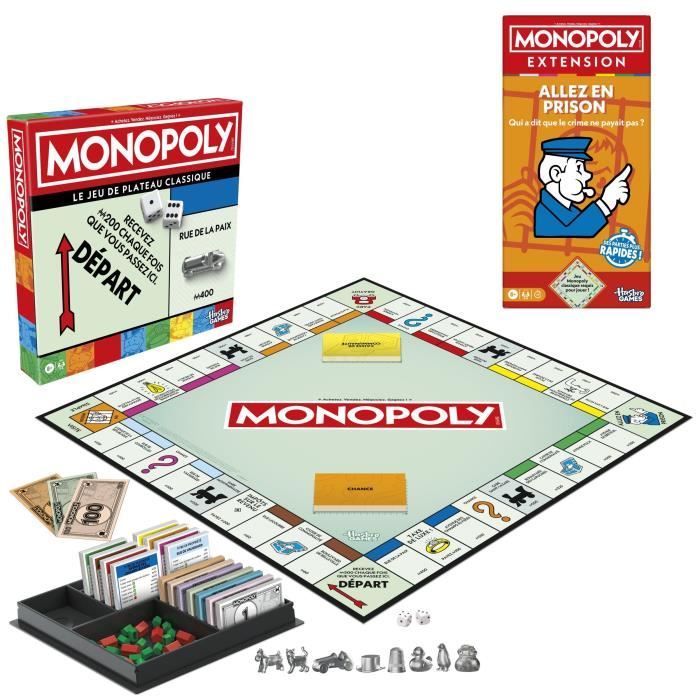 Monopoly Classique + Extension Allez en prison