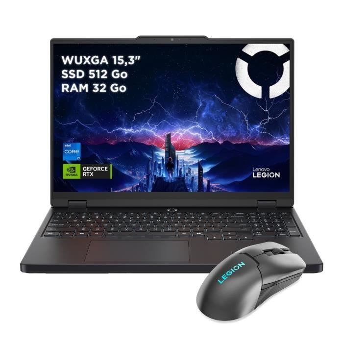 PC portable Gamer LENOVO Legion 5 15IRX10 Sans Windows 153 165 Hz IPS Core i7 13650HX RTX 5070 - vue 6