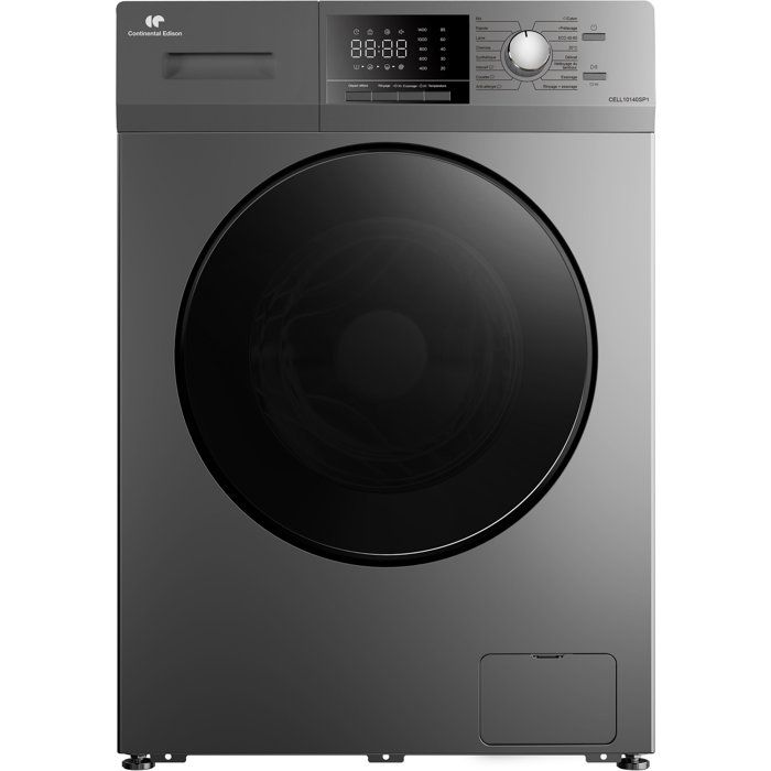 CONTINENTAL EDISON Lave-linge Hublot Cell10140sp1 - 10 Kg - Induction - L60 Cm - Classe A-10% - 1400 Trs - Silver