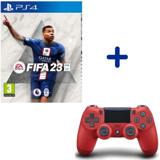 Pack PS4 + écran + Manette + Fifa – Console D'occasion, Prête à Jouer