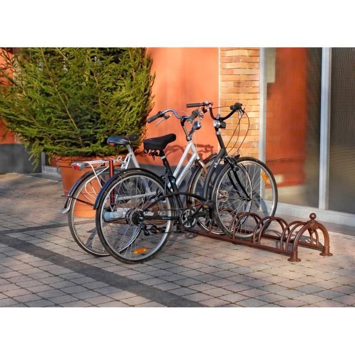 Râtelier range 4 vélos Mottez : 3 largeurs de pneus MOTTEZ