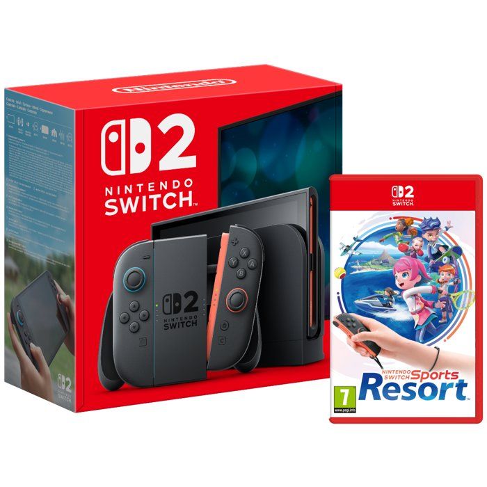 Pack Nintendo : Console Nintendo Switch 2 (Batterie remplaçable) + Nintendo Switch Sports Resort