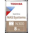 Disque Dur Interne - TOSHIBA - NAS N300 - 8To - 7200 tr/min - 3.5" Boite Retail (HDWG480EZSTA)-0