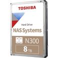 Disque Dur Interne - TOSHIBA - NAS N300 - 8To - 7200 tr/min - 3.5" Boite Retail (HDWG480EZSTA)-1
