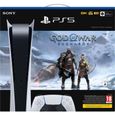 Pack PS5 Digital : Console PS5 Digital + God of War : Ragnarök + Manette DualSense Rouge + Station de Charge pour DualSense-1