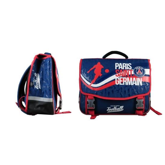 Cartable /à roulettes PSG 41 cm 2 Compartiments 1 Poche Bleu