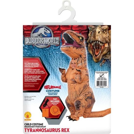 Déguisement gonflable T-Rex - JURASSIC WORLD - Garçon - 3 à 8 ans -  Extérieur - Cdiscount Jeux - Jouets